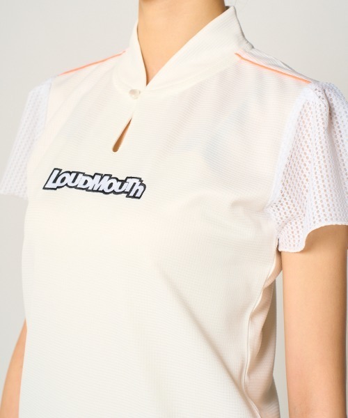 Loudmouth(ラウドマウス)の「【Loudmouth:ラウドマウス】レディースワッフル素材シャツ ゴルフ(シャツ/ブラウス・レディース・ブラック/ホワイト/グリーン・X-LARGE/LARGE/SMALL)」の7枚目の写真