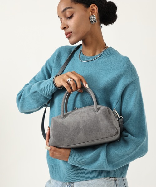 style code(スタイルコード)の「ZOZO限定【STYLE CODE/スタイルコード】2WAYスエード調ミニボストンバッグ(ショルダーバッグ・レディース・グレイッシュベージュ/キャメル/ブルーグレー/カーキ/ブラック・FREE)」の15枚目の写真