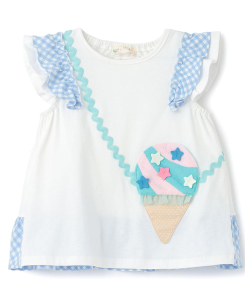 baby cheer（ベイビーチアー）の「【サーティワン アイスクリーム】ポシェットTシャツ（Tシャツ/カットソー・キッズ・オフホワイト/ラベンダー/ピンク・120cm/110cm/100cm/90cm/80ｃｍ）」の17枚目の写真