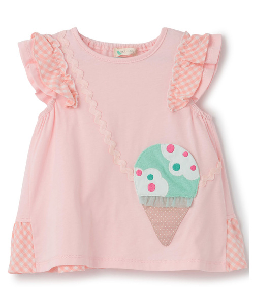 baby cheer（ベイビーチアー）の「【サーティワン アイスクリーム】ポシェットTシャツ（Tシャツ/カットソー・キッズ・オフホワイト/ラベンダー/ピンク・120cm/110cm/100cm/90cm/80ｃｍ）」の19枚目の写真