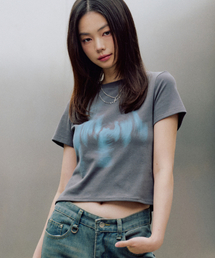 ミアグラフィックTシャツ [チャコール]