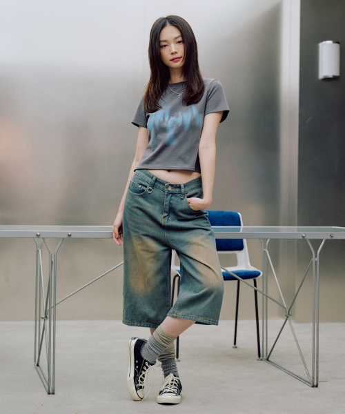 ZEROPLANET（ゼロプラネット）の「ミアグラフィックTシャツ [チャコール]（Tシャツ/カットソー・レディース・その他・FREE）」の3枚目の写真