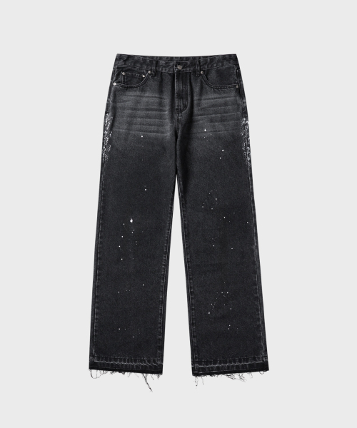 LEIRE（ルアール）の「ペインテッドオーバーダイウォッシングパンツ[ブラック]（デニムパンツ・メンズ・その他・X-LARGE/MEDIUM/LARGE）」の4枚目の写真