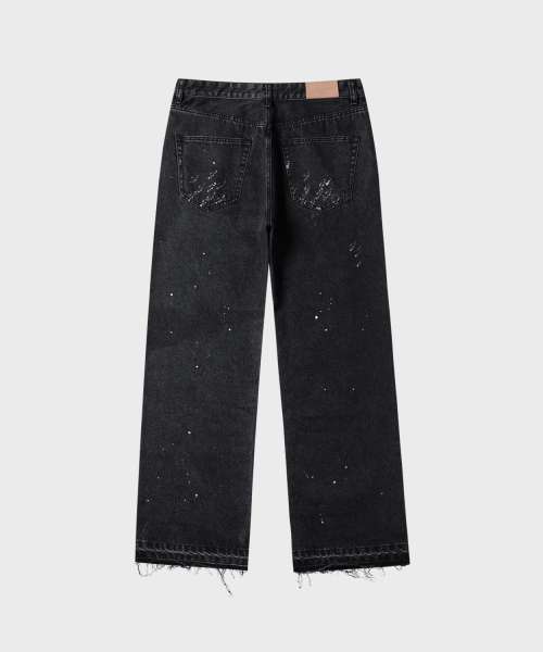 LEIRE（ルアール）の「ペインテッドオーバーダイウォッシングパンツ[ブラック]（デニムパンツ・メンズ・その他・X-LARGE/MEDIUM/LARGE）」の5枚目の写真