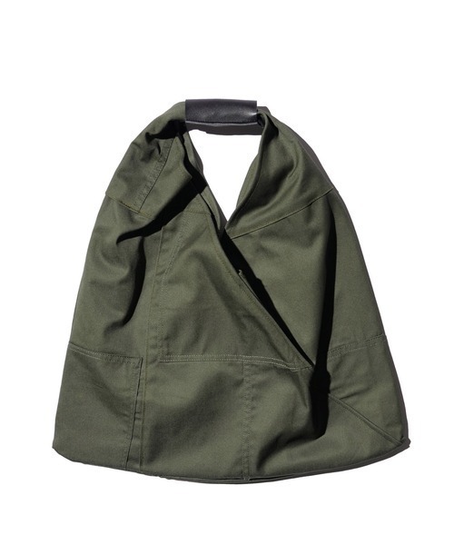THRIFTY LOOK（スリフティールック）の「THRIFTY LOOK スリフティルック / BDU TRIANGLE TOTE LARGE（トートバッグ・メンズ・ブラック/オリーブ・FREE）」の3枚目の写真