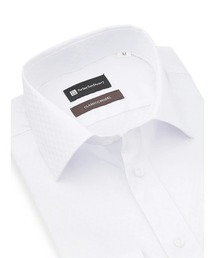 【Smart Pick!】ベーシック長袖ワイシャツ セミワイド ホワイト