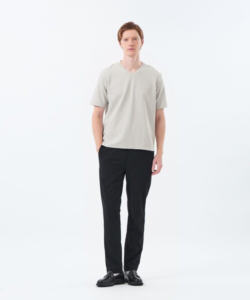 MACKINTOSH PHILOSOPHY(マッキントッシュ フィロソフィー)の「VネックTシャツ サーフニット(Tシャツ/カットソー・メンズ・ホワイト・38/40)」の3枚目の写真