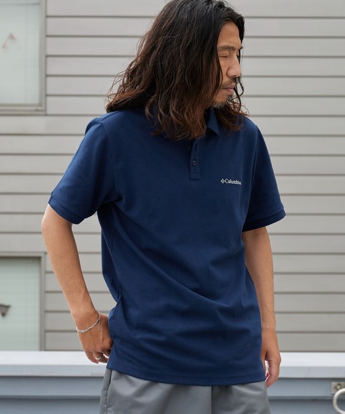 Columbia/コロンビア カーターリッジピケポロ 半袖シャツ ブランドロゴ