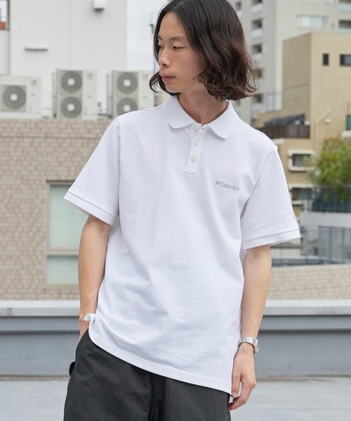 Columbia(コロンビア)の「Columbia/コロンビア カーターリッジピケポロ 半袖シャツ ブランドロゴ メンズ 2026年 夏 夏服(ポロシャツ・メンズ・ホワイト/ブラック/ネイビー・M/L/XL)」の6枚目の写真