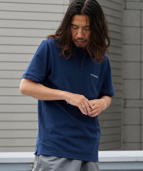 Columbia(コロンビア)の「Columbia/コロンビア カーターリッジピケポロ 半袖シャツ ブランドロゴ メンズ 2026年 夏 夏服(ポロシャツ・メンズ・ホワイト/ブラック/ネイビー・M/L/XL)」の17枚目の写真