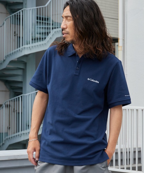 Columbia(コロンビア)の「Columbia/コロンビア カーターリッジピケポロ 半袖シャツ ブランドロゴ メンズ 2026年 夏 夏服(ポロシャツ・メンズ・ホワイト/ブラック/ネイビー・M/L/XL)」の19枚目の写真