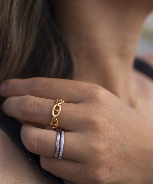 IRIEBEACH(アイリービーチ)の「anchor chain ring/【ハワイアンジュエリー】【サージカルステンレス】【金属アレルギー対応】【IRIEBEACH / アイリービーチ】つけっぱなしOK(リング・レディース・ピンク/シルバー/ゴールド・13号/7号/9号/15号/11号)」の8枚目の写真