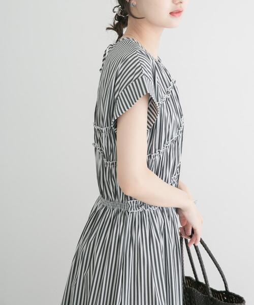 ITEMS URBANRESEARCH（アイテムズ アーバンリサーチ）の「『洗濯可』ランダムシャーリングワンピース（ワンピース・レディース・ブルー系その他/ネイビー/ブラック系その他・FREE）」の6枚目の写真