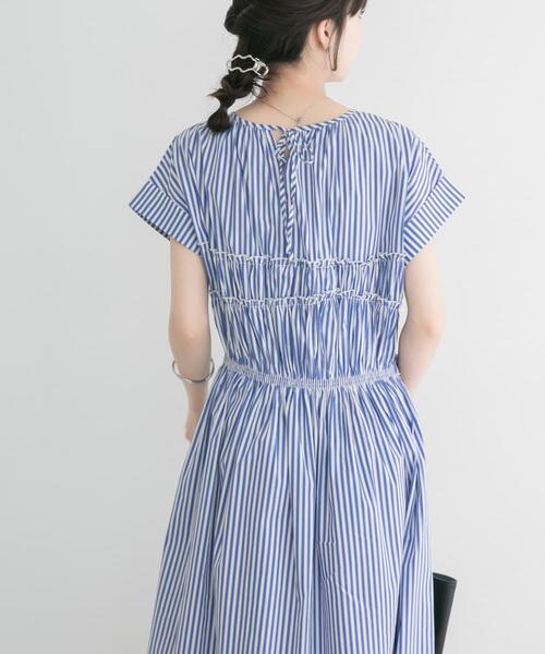 ITEMS URBANRESEARCH（アイテムズ アーバンリサーチ）の「『洗濯可』ランダムシャーリングワンピース（ワンピース・レディース・ブルー系その他/ネイビー/ブラック系その他・FREE）」の17枚目の写真