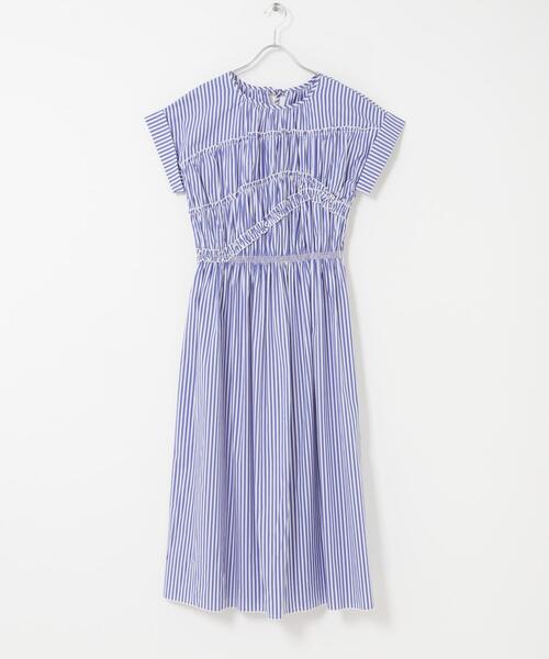 ITEMS URBANRESEARCH（アイテムズ アーバンリサーチ）の「『洗濯可』ランダムシャーリングワンピース（ワンピース・レディース・ブルー系その他/ネイビー/ブラック系その他・FREE）」の12枚目の写真