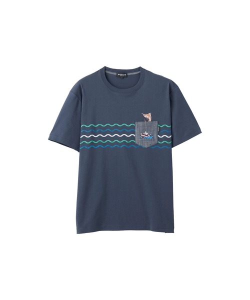 McGREGOR(マックレガー)の「ベアポケットボーダーTシャツ(Tシャツ/カットソー・メンズ・グレー/ネイビー/アイボリー・L/M)」の14枚目の写真
