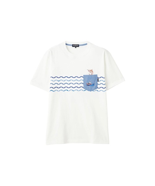 McGREGOR(マックレガー)の「ベアポケットボーダーTシャツ(Tシャツ/カットソー・メンズ・グレー/ネイビー/アイボリー・L/M)」の15枚目の写真