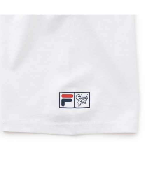 FILA(フィラ)の「SAITOH YUSUKE×FILA GRAPHIC TEE / サイトウユウスケ×フィラ グラフィックティーシャツ(Tシャツ/カットソー・レディース・ラベンダー/ホワイト・XL/L/M/S)」の5枚目の写真