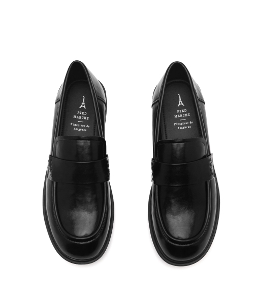 APIED MARCHE(アピエド マルシェ)の「Pied プレインミニマル牛革ローファー3.5cm -PM3031 (1color)(ローファー・レディース・ブラック・23cm/23.5cm/24cm/24.5cm/25cm)」の8枚目の写真