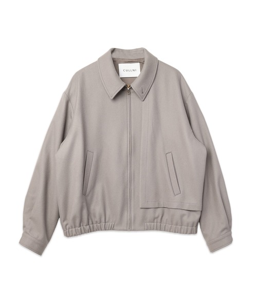 CULLNI(クルニ)の「Signature Melton Asymmetrical Layered Zip Up Blouson(ブルゾン・メンズ・ネイビー/ブルーグレー/ブラック/アッシュブラウン・0/1/2)」の6枚目の写真