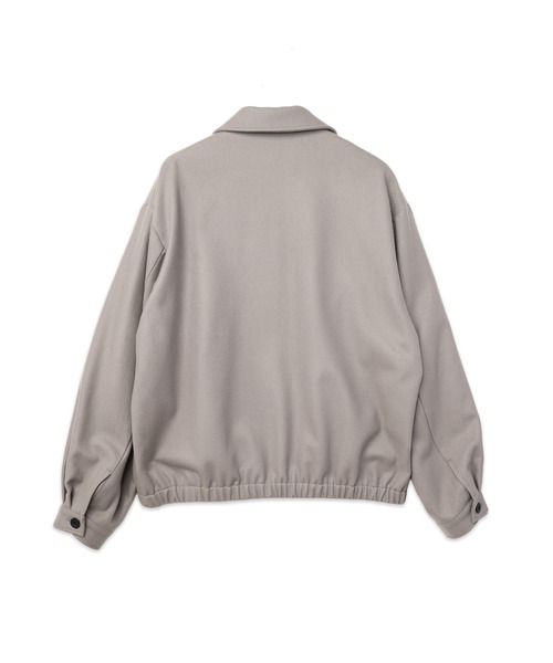 CULLNI(クルニ)の「Signature Melton Asymmetrical Layered Zip Up Blouson(ブルゾン・メンズ・ネイビー/ブルーグレー/ブラック/アッシュブラウン・0/1/2)」の8枚目の写真