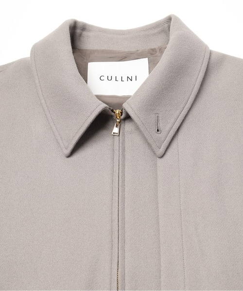CULLNI(クルニ)の「Signature Melton Asymmetrical Layered Zip Up Blouson(ブルゾン・メンズ・ネイビー/ブルーグレー/ブラック/アッシュブラウン・0/1/2)」の9枚目の写真