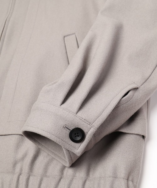 CULLNI(クルニ)の「Signature Melton Asymmetrical Layered Zip Up Blouson(ブルゾン・メンズ・ネイビー/ブルーグレー/ブラック/アッシュブラウン・0/1/2)」の11枚目の写真
