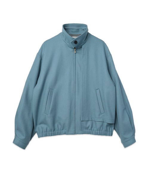 CULLNI(クルニ)の「Signature Melton Asymmetrical Layered Zip Up Blouson(ブルゾン・メンズ・ネイビー/ブルーグレー/ブラック/アッシュブラウン・0/1/2)」の13枚目の写真
