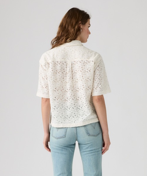 Levi's(リーバイス)の「Levi's/リーバイス ハーリー ショートスリーブ レースシャツ(シャツ/ブラウス・レディース・ホワイト・XS/S/M)」の3枚目の写真