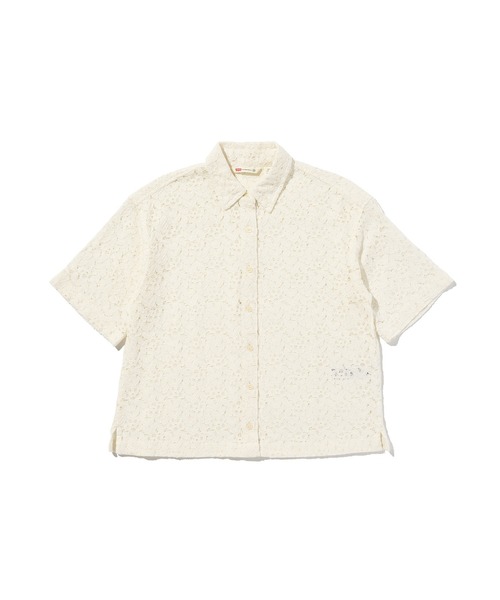 Levi's(リーバイス)の「Levi's/リーバイス ハーリー ショートスリーブ レースシャツ(シャツ/ブラウス・レディース・ホワイト・XS/S/M)」の4枚目の写真