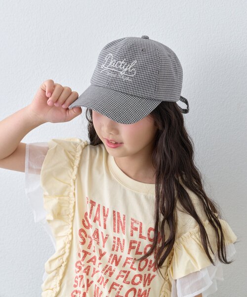 CIAOPANIC TYPY（チャオパニックティピー）の「【KIDS】後ろ紐リボンチェックロゴCAP（キャップ・キッズ・レッド/ブラック・ONE SIZE）」の11枚目の写真