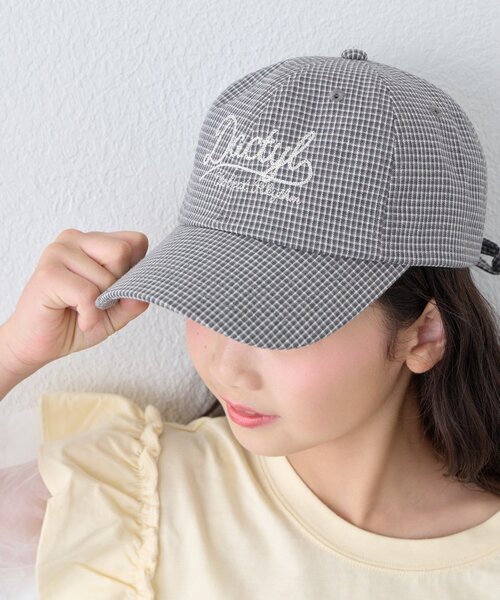CIAOPANIC TYPY（チャオパニックティピー）の「【KIDS】後ろ紐リボンチェックロゴCAP（キャップ・キッズ・レッド/ブラック・ONE SIZE）」の15枚目の写真
