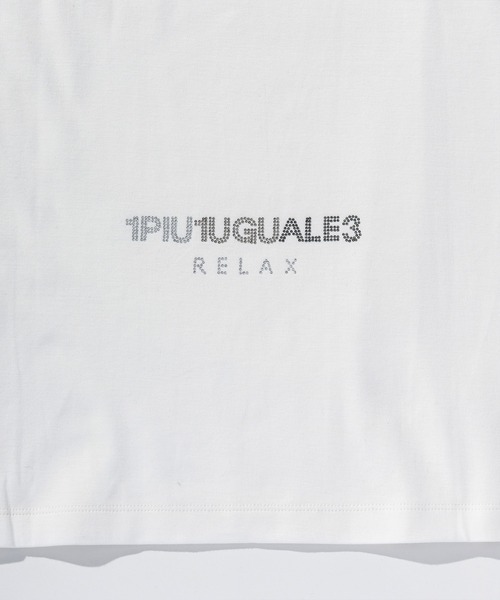 1PIU1UGUALE3 RELAX (ウノピゥウノウグァーレトレ リラックス)の「1PIU1UGUALE3 RELAX(ウノピゥウノウグァーレトレ リラックス)【ミッキーマウス】ラインストーンシルエット ロングTシャツ(Tシャツ/カットソー・メンズ・ブラック/ホワイト・L/XL/M/S/XXL)」の21枚目の写真
