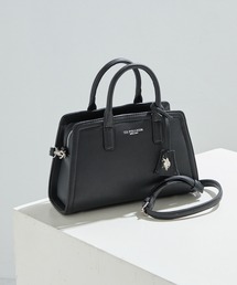 【U.S. POLO ASSN.】≪別注≫キーリング付 2WAYスクエアトートバッグ ショルダーバッグ
