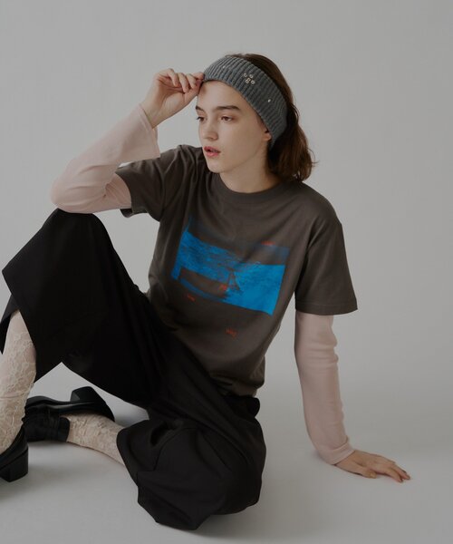 WHIMSIC(ウィムジック)の「【UNISEX/2サイズ展開】 ダイブイントューザワイルド シルクスクリーンプリントT(Tシャツ/カットソー・メンズ・ブラウン/チャコールグレー/パープル・2/1)」の22枚目の写真