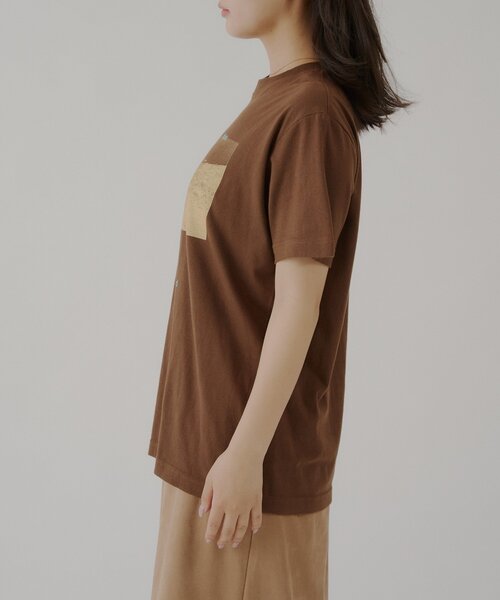 WHIMSIC(ウィムジック)の「【UNISEX/2サイズ展開】 ダイブイントューザワイルド シルクスクリーンプリントT(Tシャツ/カットソー・メンズ・ブラウン/チャコールグレー/パープル・2/1)」の5枚目の写真