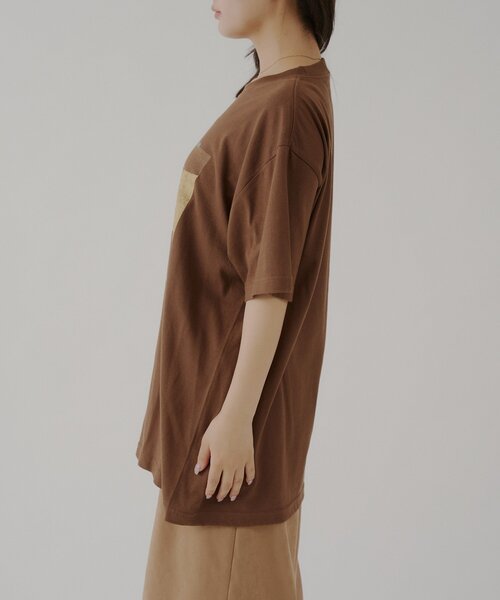 WHIMSIC(ウィムジック)の「【UNISEX/2サイズ展開】 ダイブイントューザワイルド シルクスクリーンプリントT(Tシャツ/カットソー・メンズ・ブラウン/チャコールグレー/パープル・2/1)」の12枚目の写真