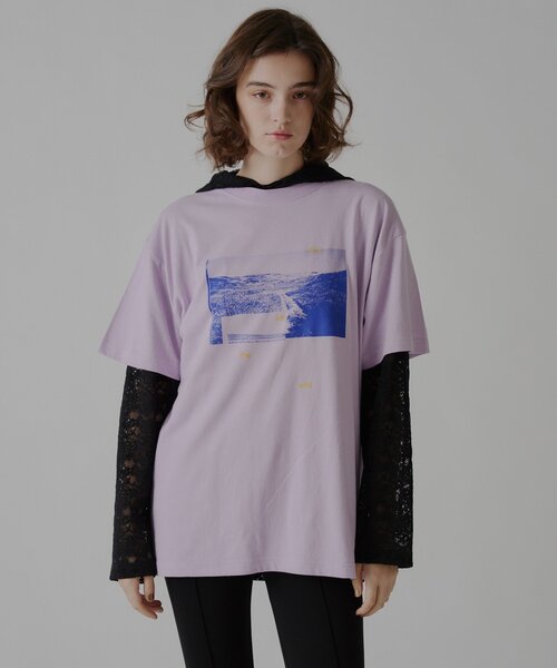 WHIMSIC(ウィムジック)の「【UNISEX/2サイズ展開】 ダイブイントューザワイルド シルクスクリーンプリントT(Tシャツ/カットソー・メンズ・ブラウン/チャコールグレー/パープル・2/1)」の14枚目の写真