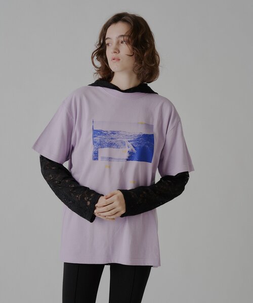 WHIMSIC(ウィムジック)の「【UNISEX/2サイズ展開】 ダイブイントューザワイルド シルクスクリーンプリントT(Tシャツ/カットソー・メンズ・ブラウン/チャコールグレー/パープル・2/1)」の15枚目の写真