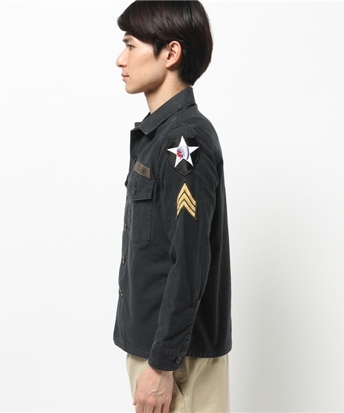 marka(マーカ)の「MARKA(マーカ) J.L UTILITY SHIRTS 107-MRK-M16A-07SH11C(シャツ/ブラウス・メンズ・オリーブ/ブラック・2/1)」の3枚目の写真