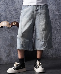 ワイドカーブ デニムジョーツ / Wide Curve Denim Shorts