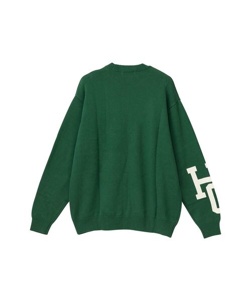 HYSTERIC GLAMOUR(ヒステリックグラマー)の「SPEAK NO EVIL編込 セーター(ニット/セーター・メンズ・イエロー/ブラック/グリーン・SMALL/X-LARGE/LARGE/MEDIUM)」の6枚目の写真