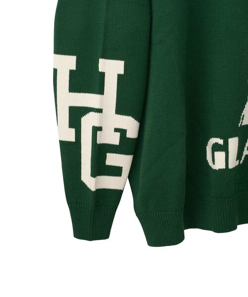HYSTERIC GLAMOUR(ヒステリックグラマー)の「SPEAK NO EVIL編込 セーター(ニット/セーター・メンズ・イエロー/ブラック/グリーン・SMALL/X-LARGE/LARGE/MEDIUM)」の7枚目の写真