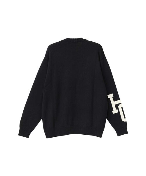 HYSTERIC GLAMOUR(ヒステリックグラマー)の「SPEAK NO EVIL編込 セーター(ニット/セーター・メンズ・イエロー/ブラック/グリーン・SMALL/X-LARGE/LARGE/MEDIUM)」の8枚目の写真