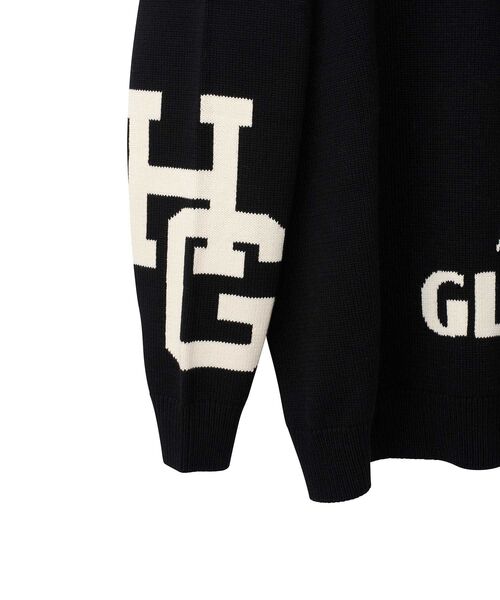 HYSTERIC GLAMOUR(ヒステリックグラマー)の「SPEAK NO EVIL編込 セーター(ニット/セーター・メンズ・イエロー/ブラック/グリーン・SMALL/X-LARGE/LARGE/MEDIUM)」の9枚目の写真
