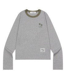 ◇COIRIS◇ブランド直輸入正規品/RORA スモール ロゴ ラウンドネック 長袖 Tシャツ RORA SMALL LOGO ROUND NECK LONG SLEEVE T