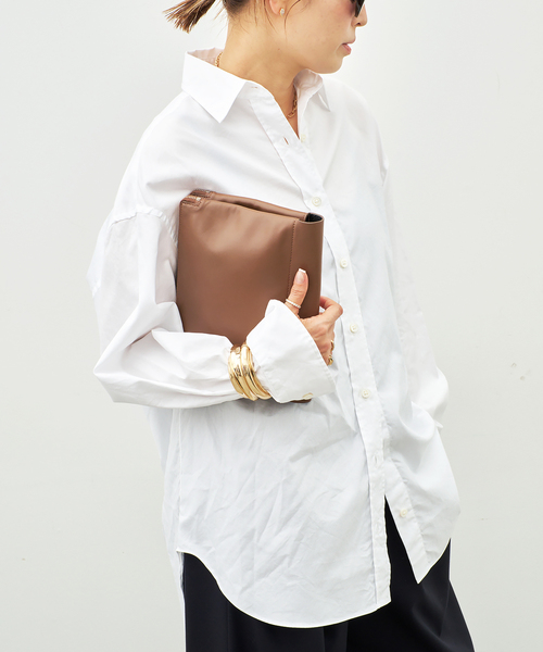 raspail（ラスパイユ）の「【Raspail/ラスパイユ】 WIDE SHIRT（シャツ/ブラウス・レディース・サックスブルー/ホワイト・FREE）」の11枚目の写真