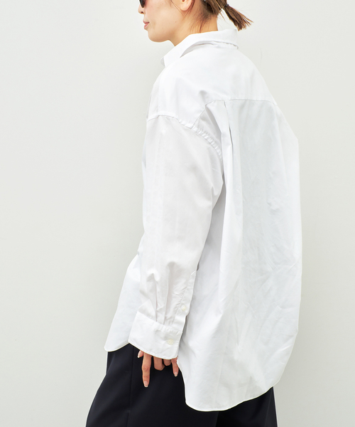 raspail（ラスパイユ）の「【Raspail/ラスパイユ】 WIDE SHIRT（シャツ/ブラウス・レディース・サックスブルー/ホワイト・FREE）」の12枚目の写真