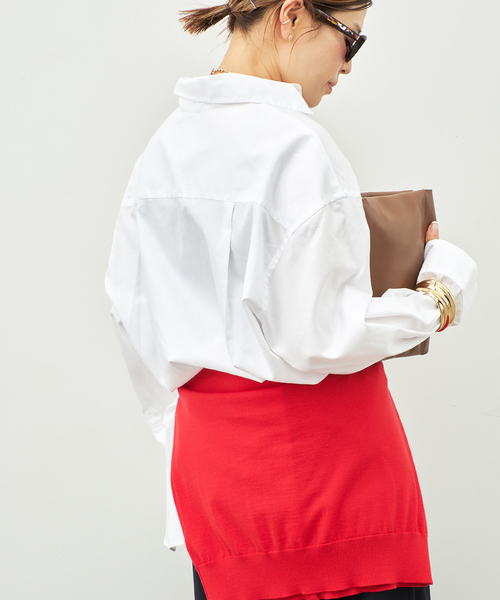 raspail（ラスパイユ）の「【Raspail/ラスパイユ】 WIDE SHIRT（シャツ/ブラウス・レディース・サックスブルー/ホワイト・FREE）」の15枚目の写真