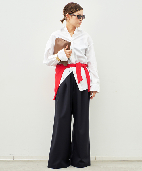 raspail（ラスパイユ）の「【Raspail/ラスパイユ】 WIDE SHIRT（シャツ/ブラウス・レディース・サックスブルー/ホワイト・FREE）」の16枚目の写真